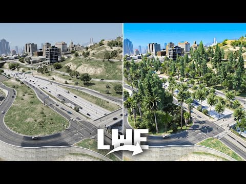 GTA 5: Vanilla vs Lively World Expansion - Zij-aan-zij vergelijking [4K]