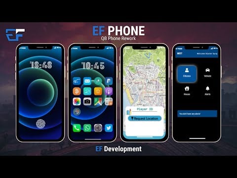 [GRATIS] Nieuwe EF-Phone Iphone Design-telefoon voor QBCore FrameWork