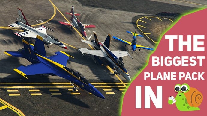 mascot The Biggest Plane Pack in FiveM 150 Planes