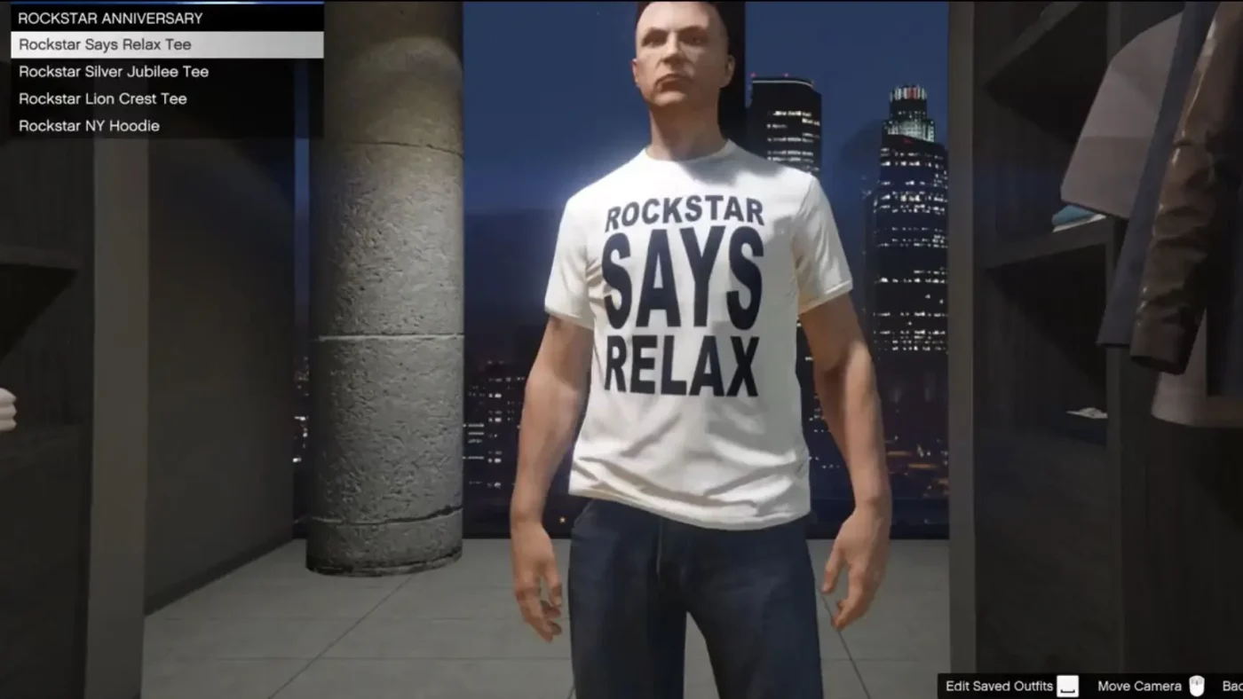 Camiseta Rockstar Says Relax