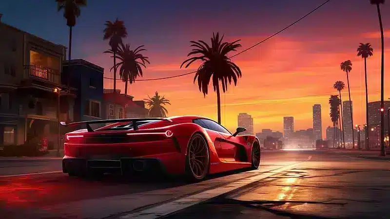 HD wallpaper gta 6 vice city fan art