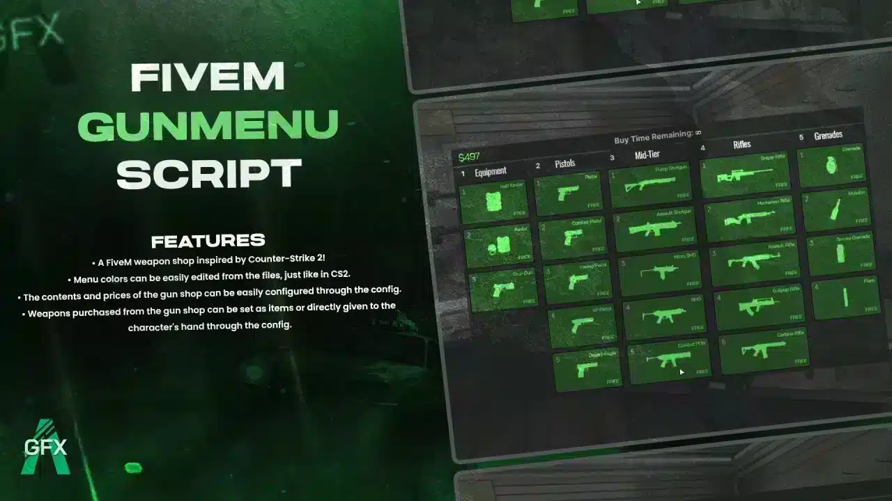 Menu pistoletu GFX FiveM