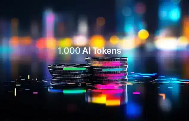 1000 tokenów AI